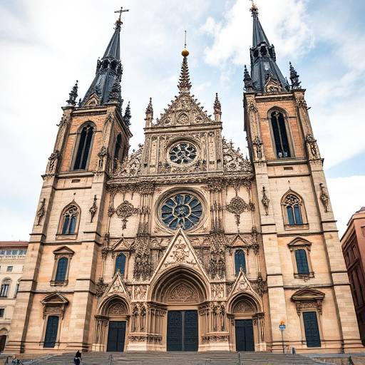 Fachada de la Catedral de Santiago de Compostela.